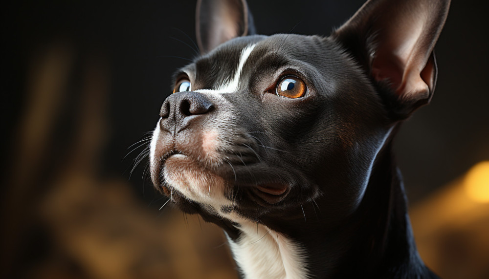 Zoom sur le profil du Boston terrier